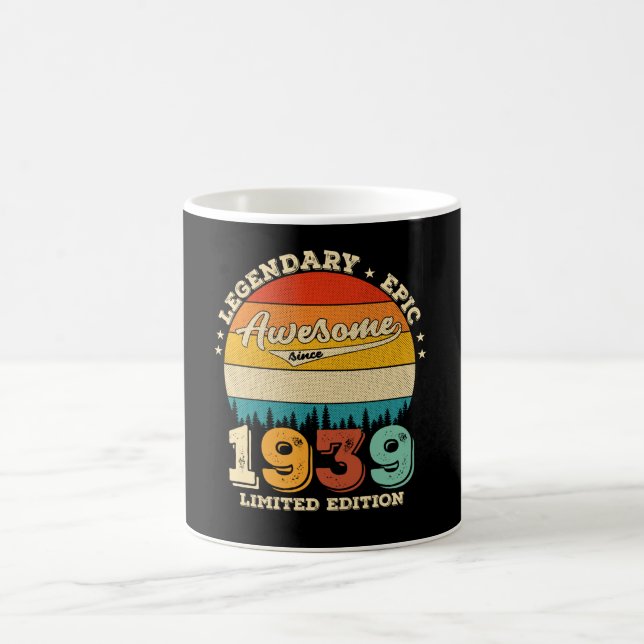 Caneca De Café Oitenta e seis anos de idade 1939 90 Retro-Incríve (Centro)