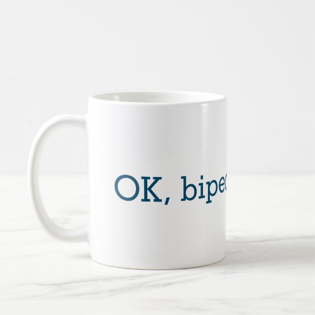 Caneca De Café OK, Mug Bipado (Esquerda)