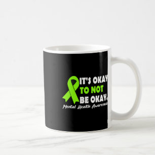 Caneca De Café Ok Para Não Estar Bem Fita Sensibilização Para A S