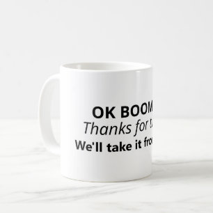 Caneca De Café OK Variação de Memória de Boomer