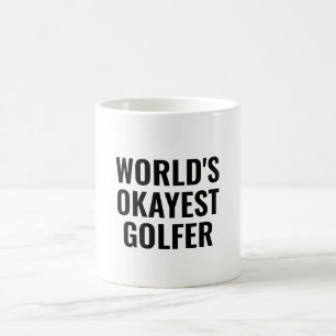 Caneca De Café Okayest Golfer Funny Golfing Lover