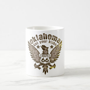 Caneca De Café Oklahoma Get Your Kicks Rota 66 Vendredi Filtered