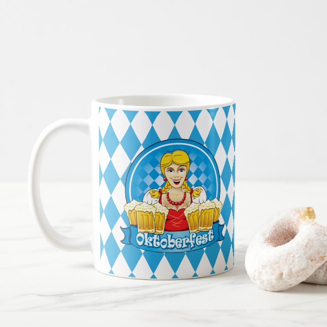 Caneca De Café Oktoberfest (Com Donut)