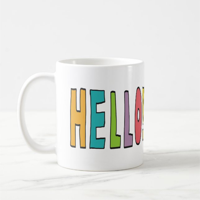 Caneca De Café Olá! (Esquerda)