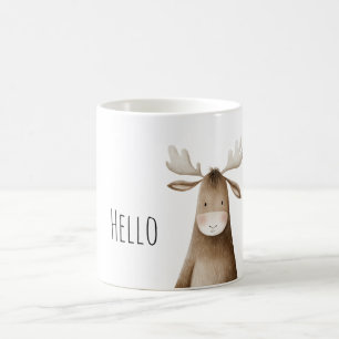 Caneca De Café Olá Alce