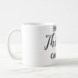 Caneca De Café Olá aniversário trinta nome simples minimalista el