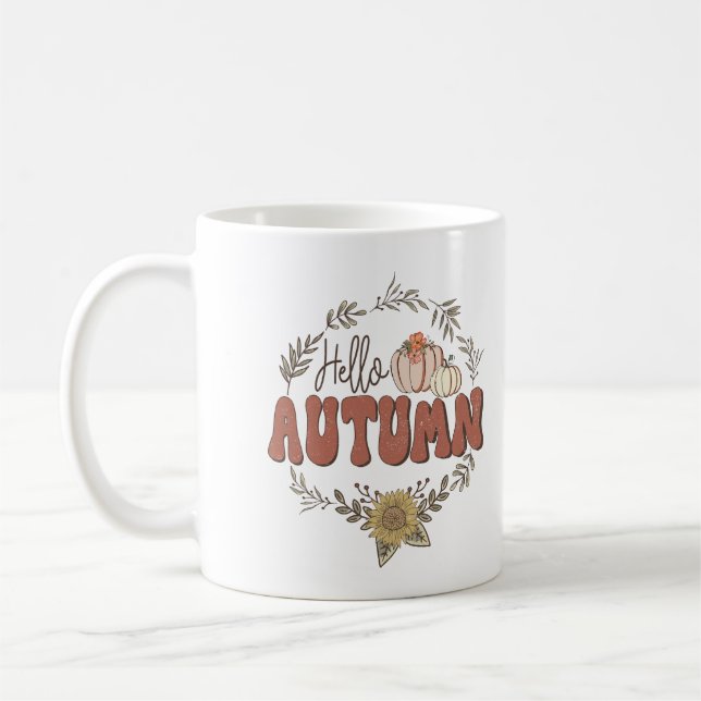 Caneca De Café Olá, Autumn Personalizado (Esquerda)