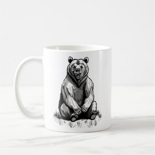 Caneca De Café Olá, Bear Humor, Engraçada Vida Selvagem