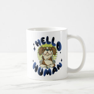 Caneca De Café Olá, cão meditador de yoga