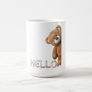 Caneca De Café Olá, Cute Brown Teddy Bear