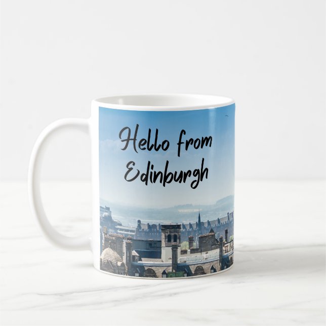 Caneca De Café Olá de Edimburgo, Escócia (Esquerda)