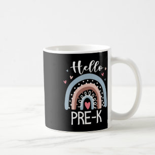 Caneca De Café Olá, Diversão Do Boho Rainbow De Volta À Escola