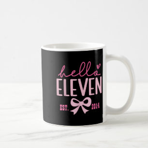Caneca De Café Olá, Eleven Est 2014, 11 de Arco de Coquetes Rosa