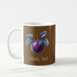 Caneca De Café Olá, Fall Custom Text Autumn Fruta - Mug