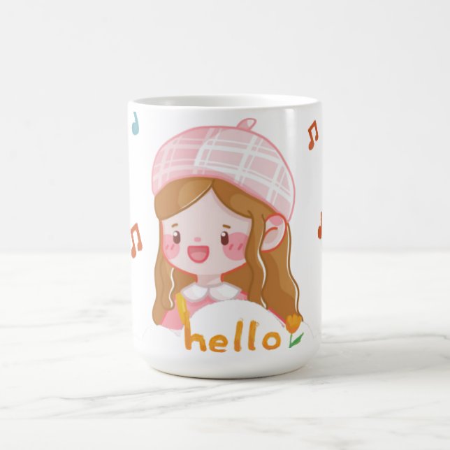 Caneca De Café olá, garota doce... (Centro)