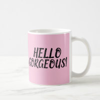 OLÁ GORGEOSO! MÚGS DE CAFÉ DE PINCO
