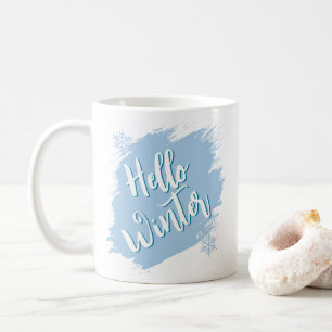 Caneca De Café Olá Inverno Invernal Congelado