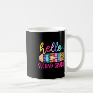Caneca De Café Olá, lápis de tingimento de leopardo da segunda sé