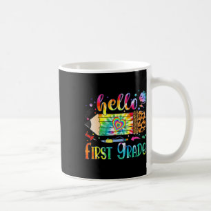 Caneca De Café Olá Lápis Leopardo 1ª Série Tinta Fun Byck Para