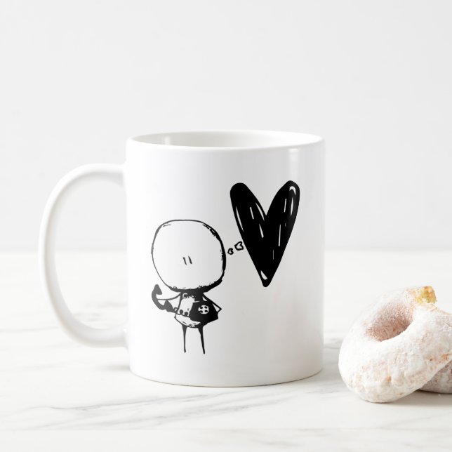Caneca De Café Olá Linda - Eu te amo Coffee Mug (Com Donut)