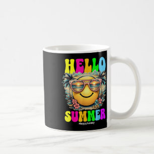 Caneca De Café Olá Meninas De Verão No Último Dia Do Fim Da Escol