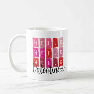 Caneca De Café Olá, Namorados, Dias de os namorados de cor vermel