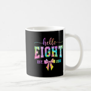 Caneca De Café Olá oito est 2018 8º aniversário coquete 8 anos
