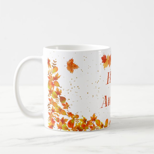 Caneca de Café Olá Outono (Esquerda)