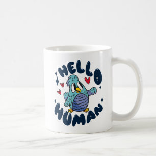 Caneca De Café Olá, pássaro bonitinho.