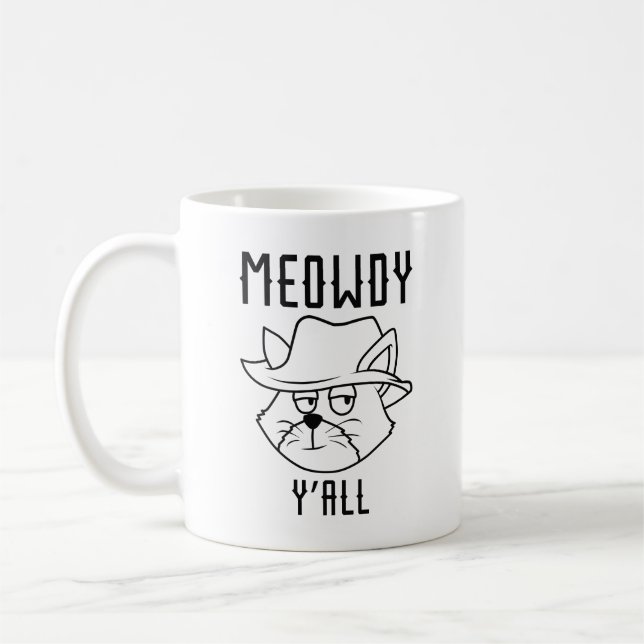 Caneca De Café Olá, pessoal! Miau (Esquerda)