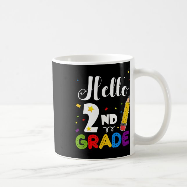 Caneca De Café Olá Presentes de Volta às Aulas para Professores d (Direita)
