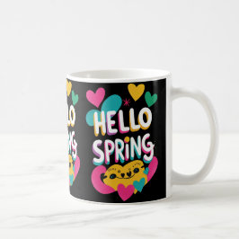 Caneca De Café Olá Primavera