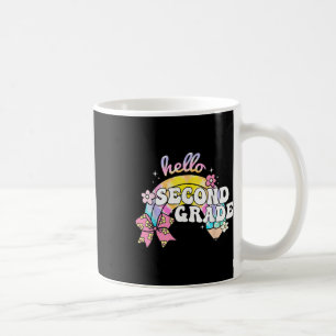Caneca De Café Olá Segundo Ano Lápis Gravata Laço Tinta Volta à E