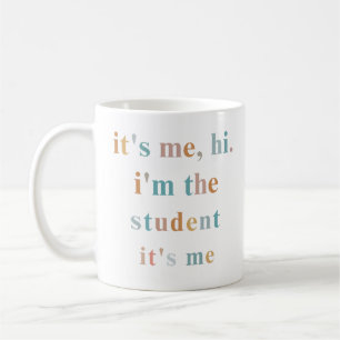 Caneca De Café Olá, sou eu que sou o estudante, sou eu, a escola 