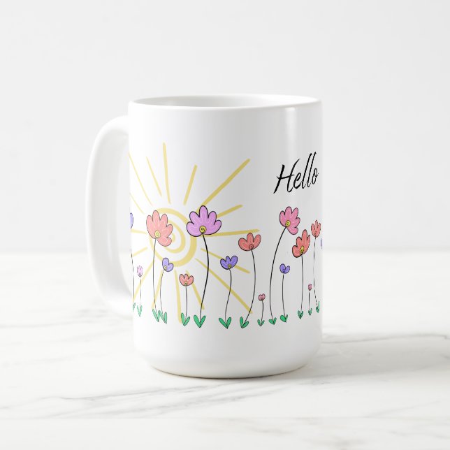 Caneca De Café Olá Sunshine Mug (Frente Esquerda)