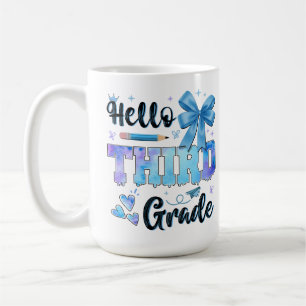 Caneca De Café Olá Terceira Série Primeiro Dia de Escola Coquette