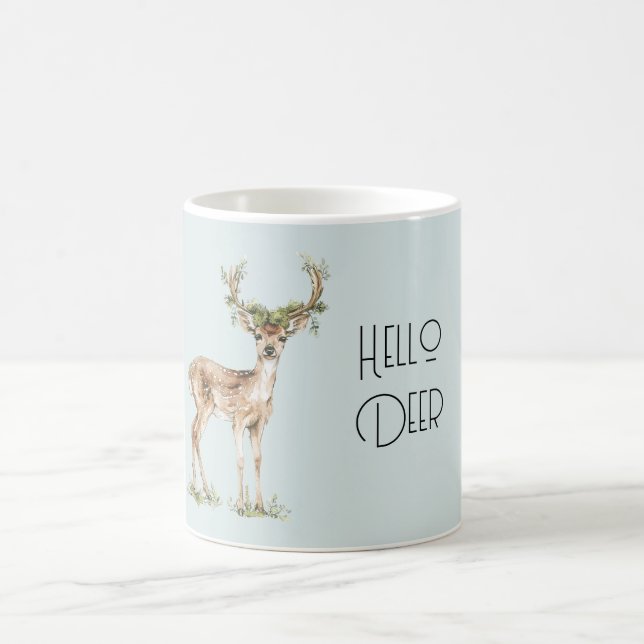 Caneca De Café Olá Veado (Centro)