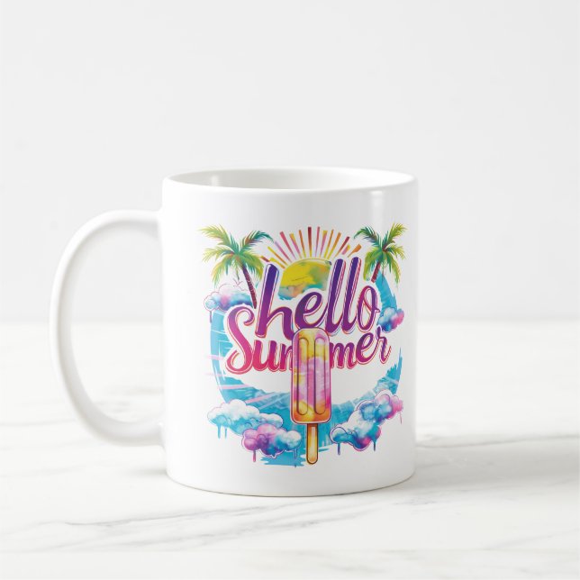 Caneca De Café Olá verão (Esquerda)