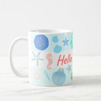 Caneca De Café Olá Verão Costeiro