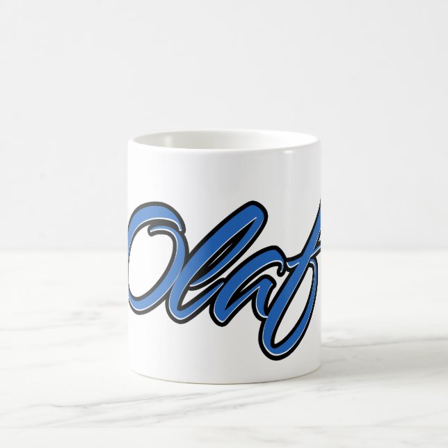 Caneca De Café Olaf Vorname Name blue Tasse Kaffeetasse (Centro)