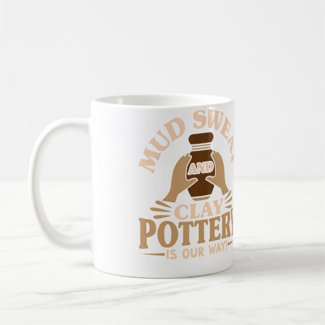 Caneca De Café Olaria Artesãos Lama Suor E Argila Argila (Esquerda)