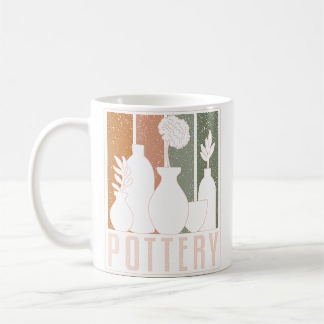 Caneca De Café Olaria Cerâmica Argila Fabricação de Potes de Cerâ (Esquerda)