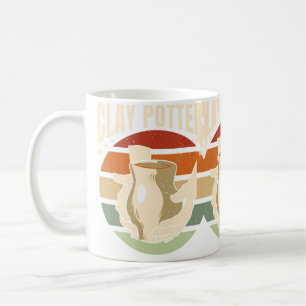Caneca De Café Olaria Retro em Barro
