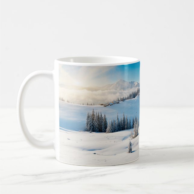 Caneca De Café Old grunge wooden texture or background with termi (Esquerda)