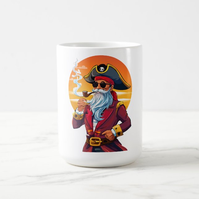 Caneca De Café Old pirate captain (Centro)