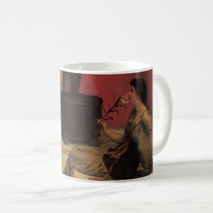 Caneca De Café Oleander de Alma Tadema, Flores Vintage