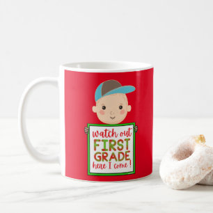 Caneca De Café OLHA PARA O PRIMEIRO GRAU AQUI EU VENHO engraçado