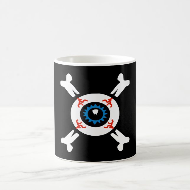Caneca De Café Olhais e Crossbones (Centro)