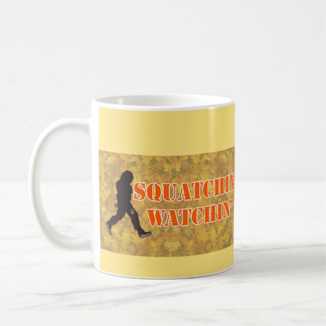 Caneca De Café Olhando dois ao quadrado (Esquerda)