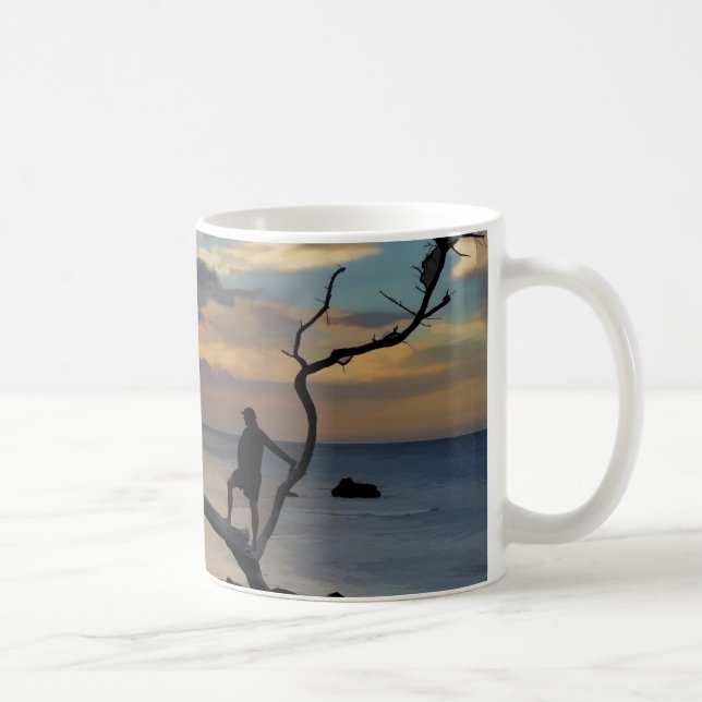 Caneca De Café Olhando o por do sol (Direita)